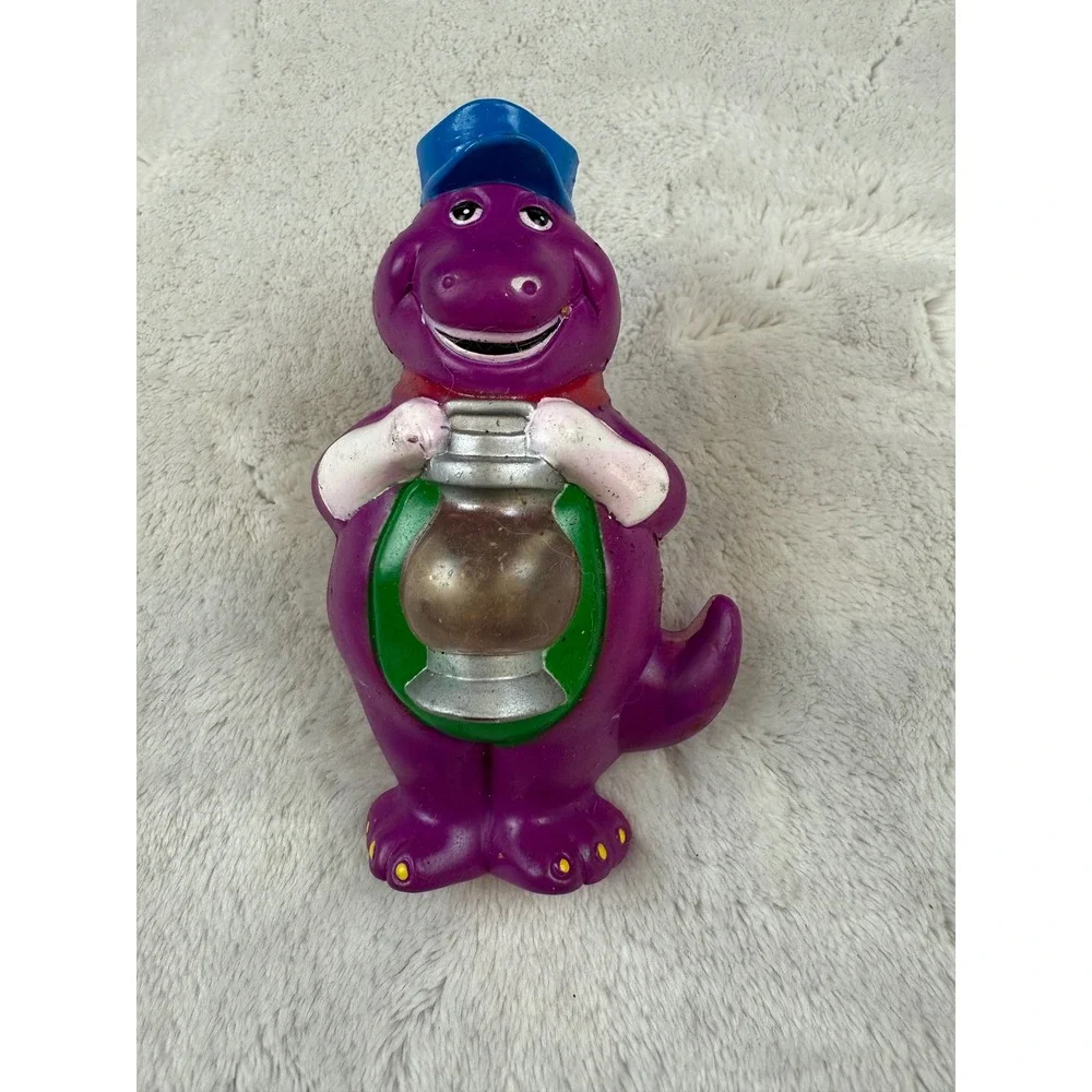 Vintage Barney The Dinosaur‎ Light Up Lantern Toy 1990s Collectible